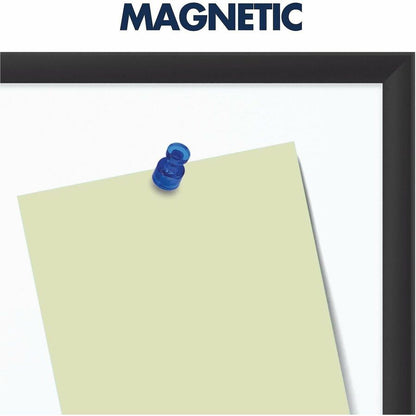 Quartet Classic Magnetic Whiteboard - 72" (6 ft) Width x 48" (4 ft) Height - White Painted Steel Surface - Black Aluminu