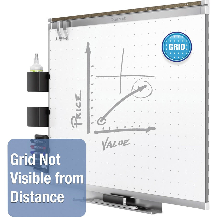 Quartet Prestige 2 Dry-Erase Board - 48" (4 ft) Width x 36" (3 ft) Height - White Surface - Silver Aluminum Frame - Hori