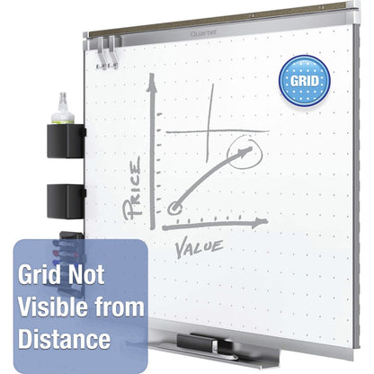 Quartet Prestige 2 Dry-Erase Board - 48" (4 ft) Width x 36" (3 ft) Height - White Surface - Silver Aluminum Frame - Hori