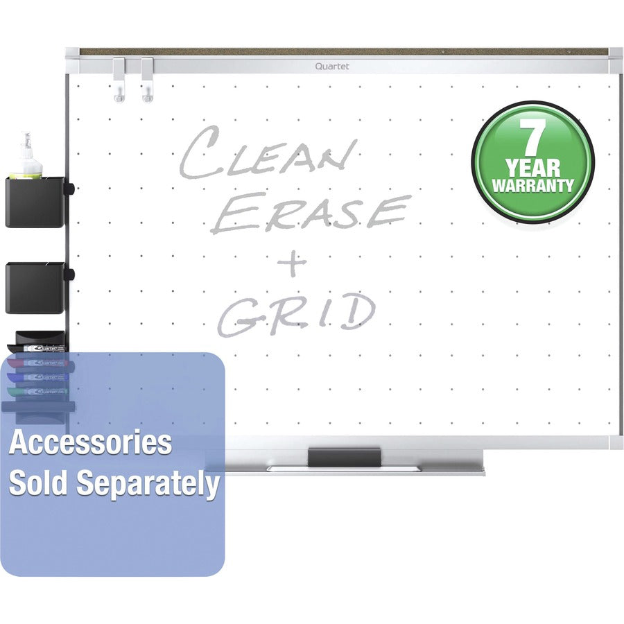 Quartet Prestige 2 Dry-Erase Board - 48" (4 ft) Width x 36" (3 ft) Height - White Surface - Silver Aluminum Frame - Hori