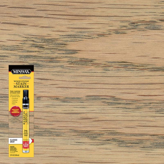 Minwax Wood Finish Stain Marker Semi-Transparent Classic Gray Stain Marker 1/3 oz