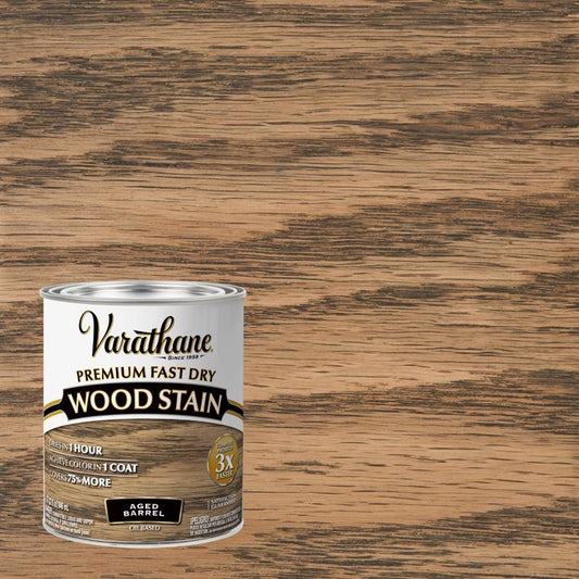 Varathane Aged Barrel Oil-Based Urethane Modified Alkyd Fast Dry Wood Stain 1 qt