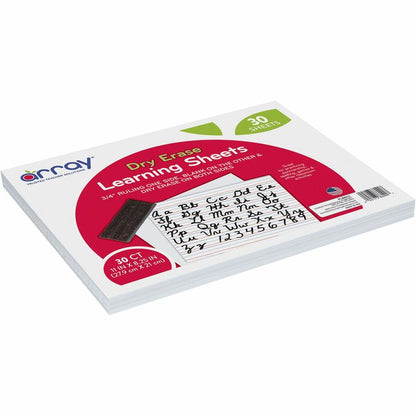 Array Dry Erase Learning Board - 11" (0.9 ft) Width x 8.3" (0.7 ft) Height - White Surface - Rectangle - 1 Pack
