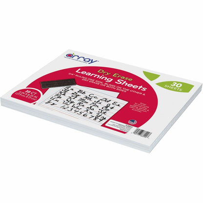 Array Dry Erase Learning Board - 11" (0.9 ft) Width x 8.3" (0.7 ft) Height - White Surface - Rectangle - 1 Pack