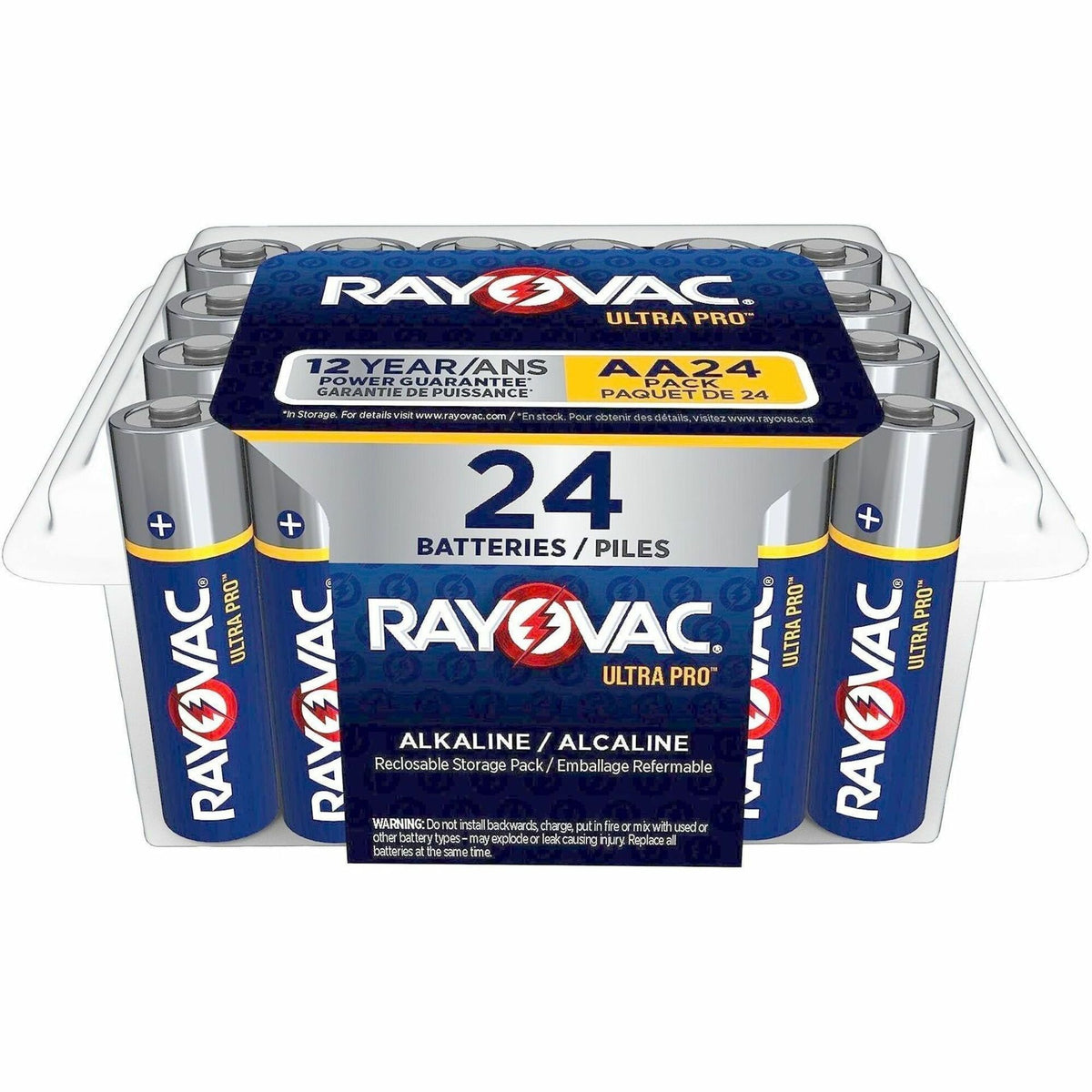 Rayovac Ultra Pro Alkaline AA Batteries - For Multipurpose - AA - 1.5 V DC - 24 / Pack