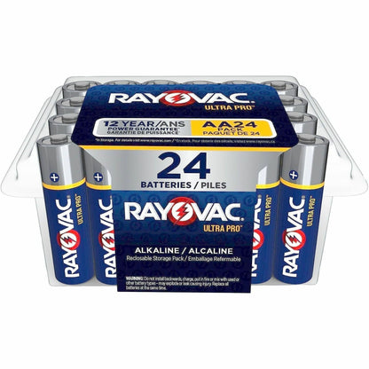 Rayovac Ultra Pro Alkaline AA Batteries - For Multipurpose - AA - 1.5 V DC - 24 / Pack