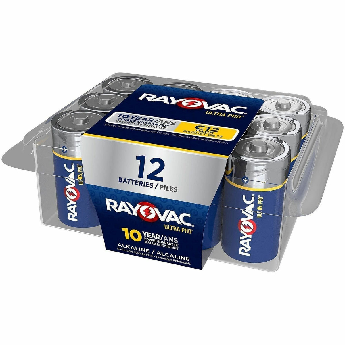 Rayovac Ultra Pro Alkaline C Batteries - For Multipurpose - C - 1.5 V DC - 12 / Pack