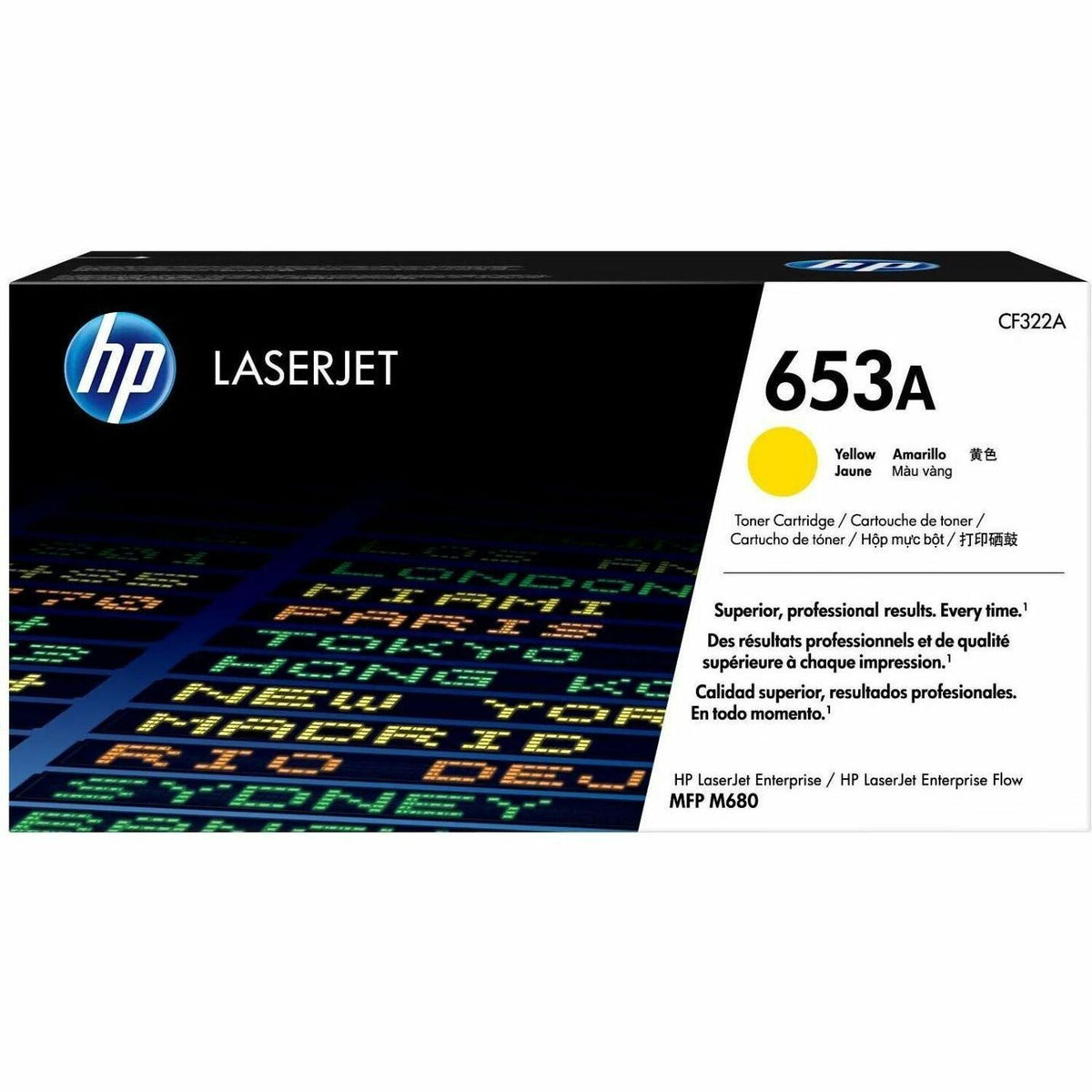 HP 653A Original Standard Yield Laser Toner Cartridge - Single Pack - Yellow - 1 Each - 16500 Pages