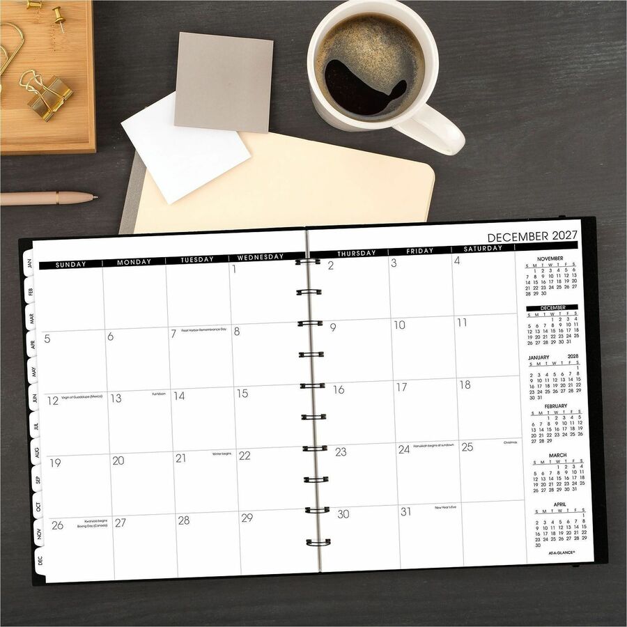 At-A-Glance Move-A-Page Weekly/Monthly Appointment Book - Julian Dates - Weekly, Monthly - 12 Month - January 2027 to De