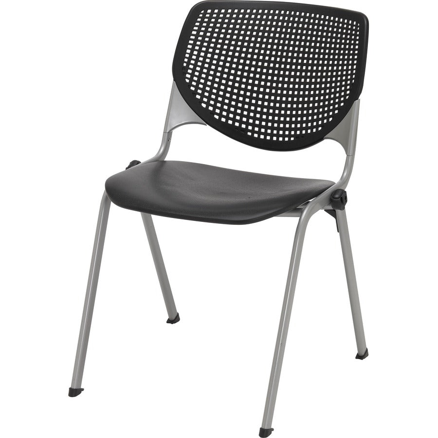 KFI Barstool with Polypropylene Seat and Back - Black Seat Color - Polypropylene Seat Material - Black Back Color - 1 Ea