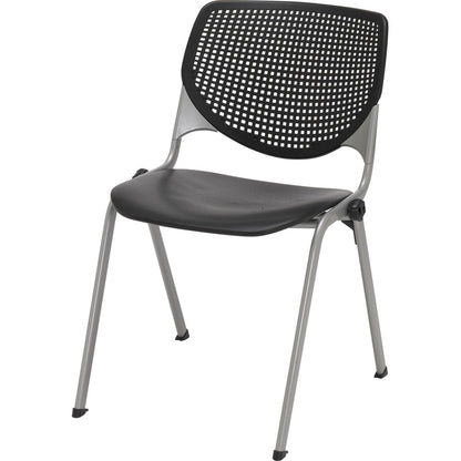 KFI Barstool with Polypropylene Seat and Back - Black Seat Color - Polypropylene Seat Material - Black Back Color - 1 Ea