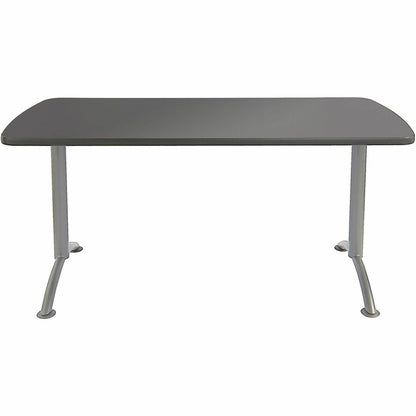 Iceberg Arc Fixed Height Table 36X72 Rectangular, Graphite - Rectangle Top - 72" Table Top Length x 36" Table Top Width 