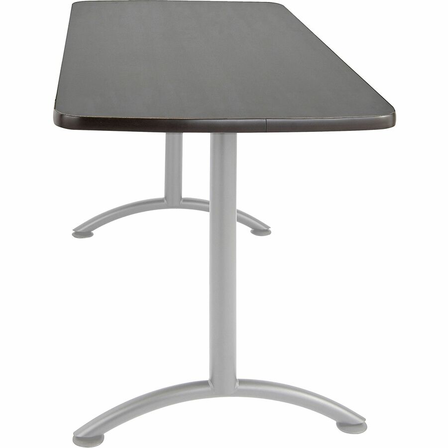 Iceberg Utility Table - Rectangle Top - 60" Table Top Length x 30" Table Top Width - Assembly Required - Graphite - 1 Ea