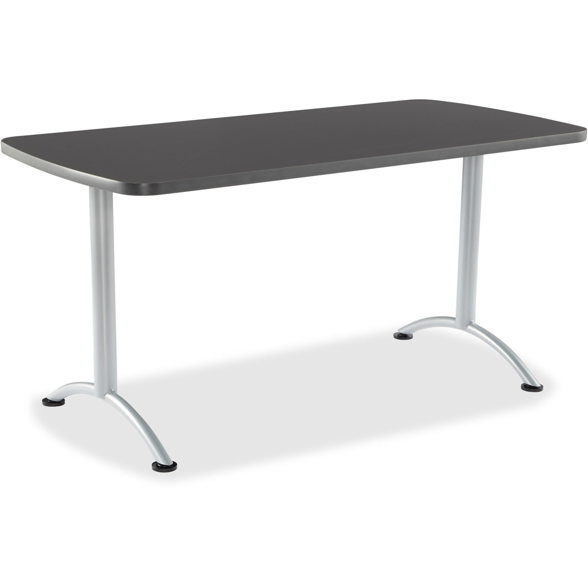 Iceberg Utility Table - Rectangle Top - 60" Table Top Length x 30" Table Top Width - Assembly Required - Graphite - 1 Ea