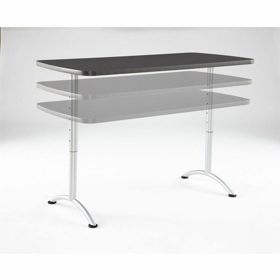 Iceberg Utility Table - Rectangle Top - Adjustable Height Tier(s) - 60" Table Top Length x 30" Table Top Width - Assembl