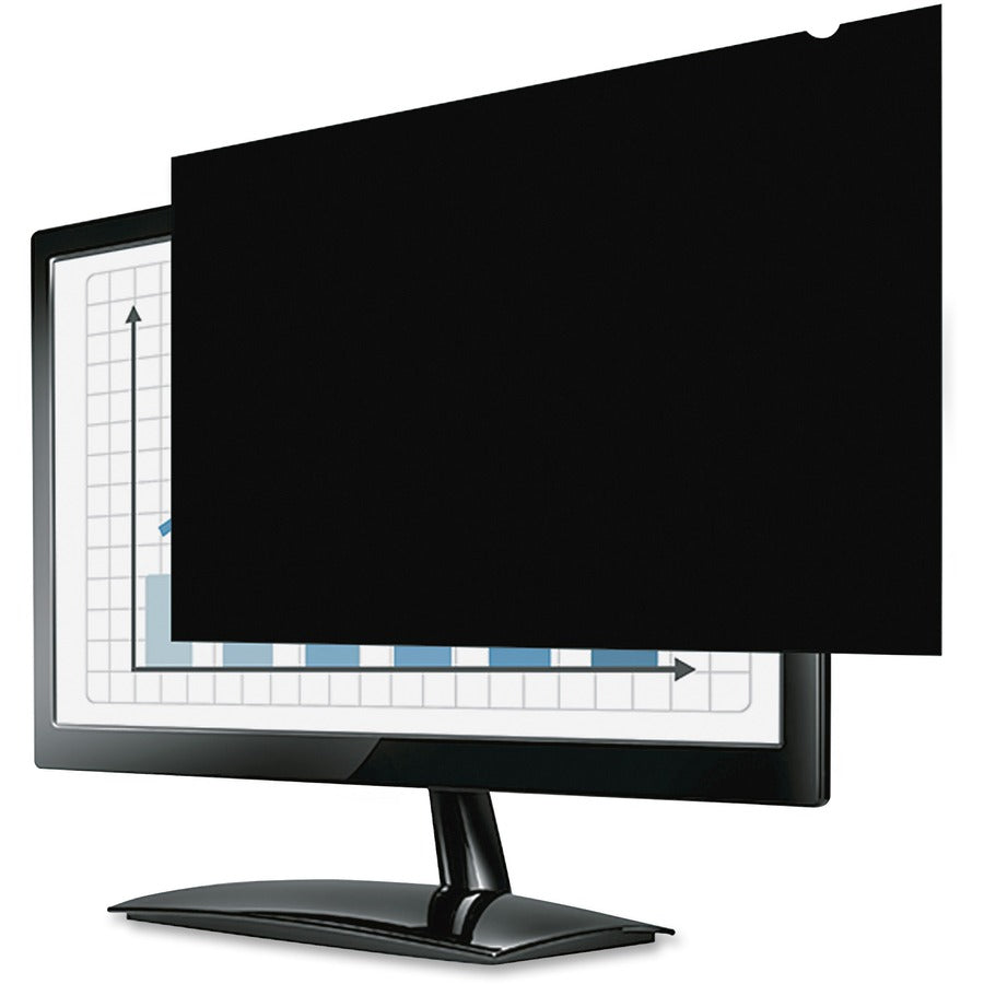 Fellowes PrivaScreen Blackout Privacy Filter Crystal Clear, Black - For 23" Widescreen LCD Monitor - 16:9 - Fingerprint 