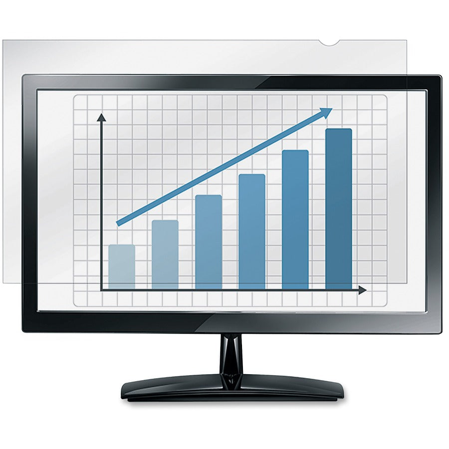 Fellowes PrivaScreen Blackout Privacy Filter Crystal Clear, Black - For 23" Widescreen LCD Monitor - 16:9 - Fingerprint 