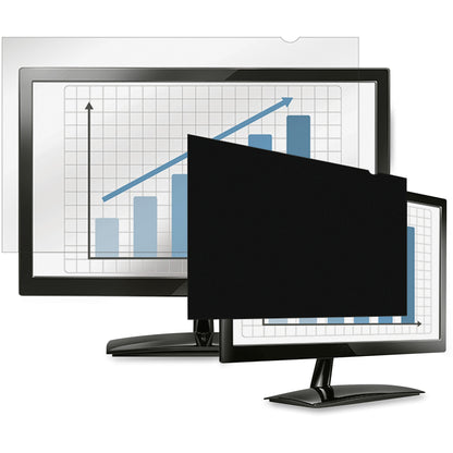 Fellowes PrivaScreen Blackout Privacy Filter Crystal Clear, Black - For 23" Widescreen LCD Monitor - 16:9 - Fingerprint 