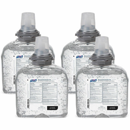 PURELL® Hand Sanitizer Gel Refill - 1.27 quart - Kill Germs - Hand, Skin - Moisturizing - Clear - 4 / Carton