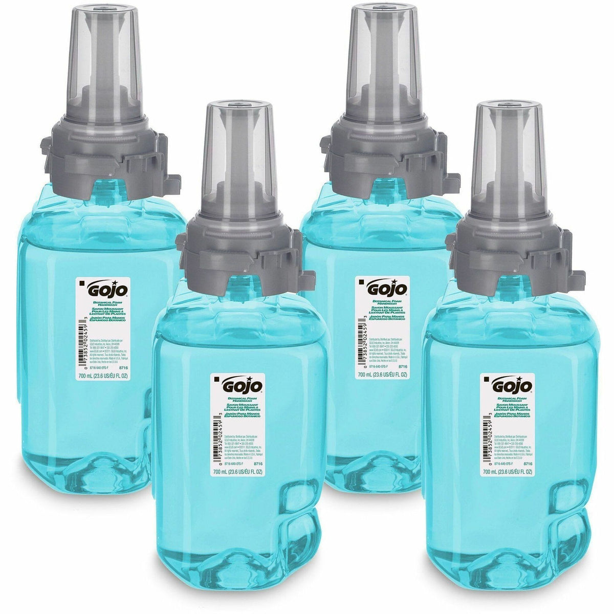 Gojo® ADX-7 Dispenser Refill Botanical Foam Soap - Botanical Scent - 23.67 fl oz - Pump Bottle Dispenser - Skin, Hand - 