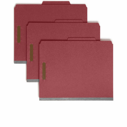 Smead 2/5 Tab Cut Letter Recycled Classification Folder - 8 1/2" x 11" - 2" Expansion - 2 x 2K Fastener - 2" Fastener Ca