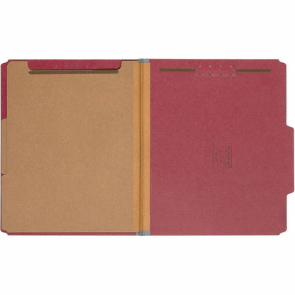 Smead 2/5 Tab Cut Letter Recycled Classification Folder - 8 1/2" x 11" - 2" Expansion - 2 x 2K Fastener - 2" Fastener Ca