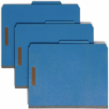 Smead 2/5 Tab Cut Letter Recycled Classification Folder - 8 1/2" x 11" - 2" Expansion - 2 x 2K Fastener - 2" Fastener Ca