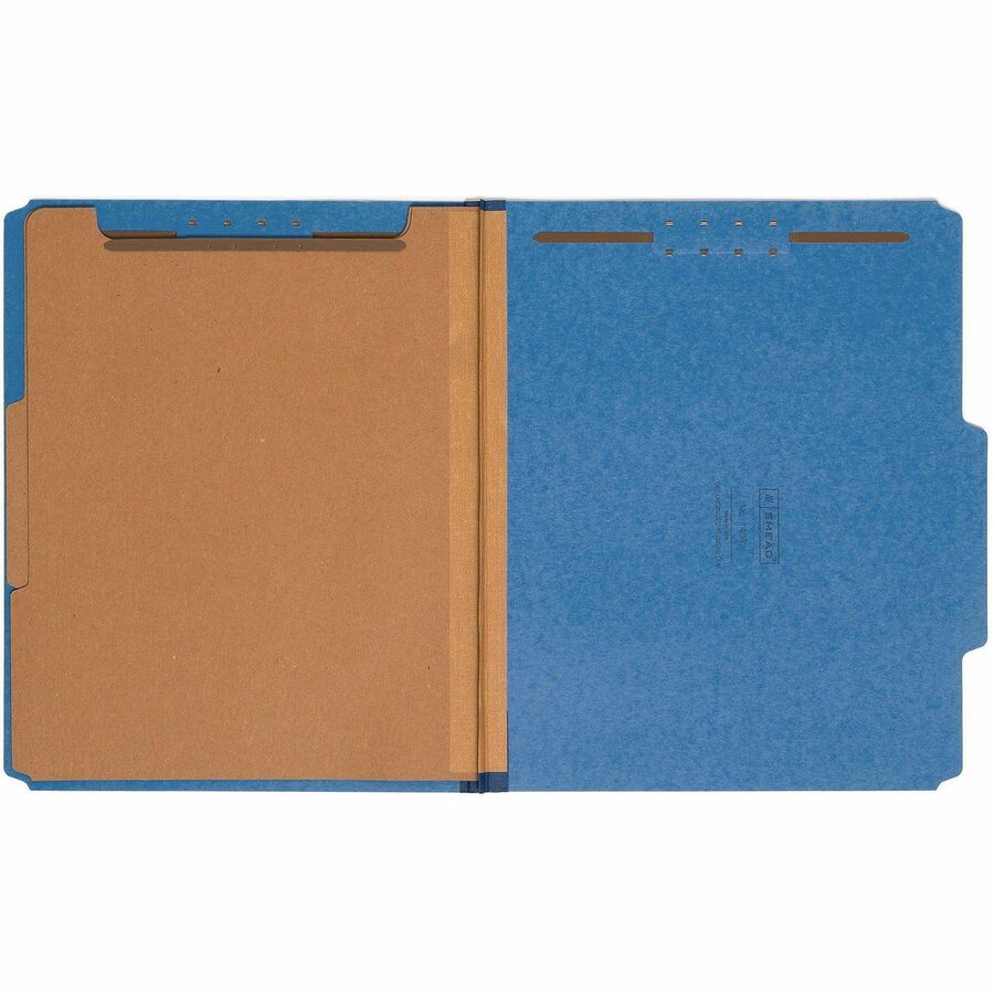 Smead 2/5 Tab Cut Letter Recycled Classification Folder - 8 1/2" x 11" - 2" Expansion - 2 x 2K Fastener - 2" Fastener Ca