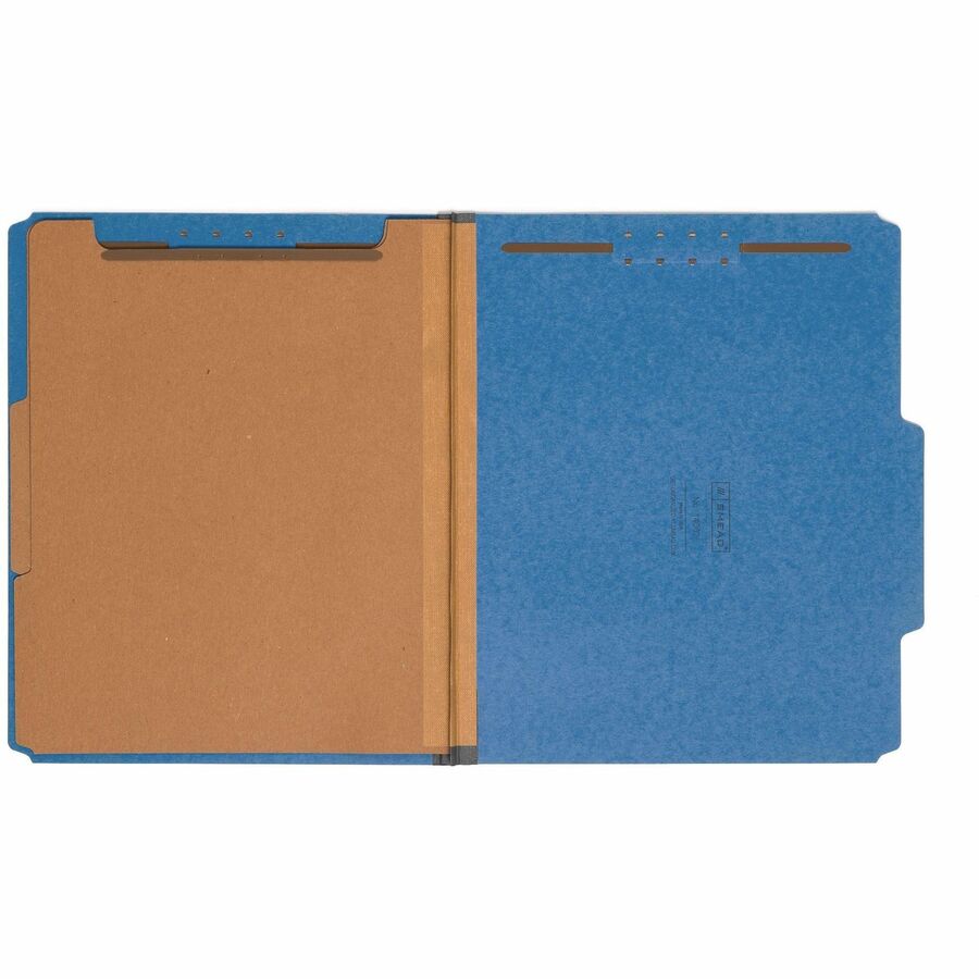 Smead 2/5 Tab Cut Letter Recycled Classification Folder - 8 1/2" x 11" - 2" Expansion - 2 x 2K Fastener - 2" Fastener Ca