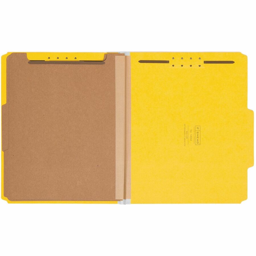 Smead 2/5 Tab Cut Letter Recycled Classification Folder - 8 1/2" x 11" - 2" Expansion - 2 x 2K Fastener - 2" Fastener Ca