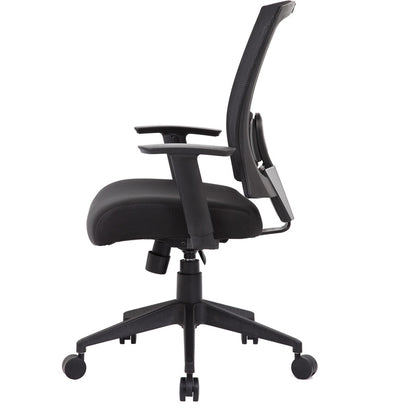 Boss B6706 Task Chair - Black Seat Color - Mesh Seat Material - Black Back Color - Black Frame Color - Nylon Frame Mater