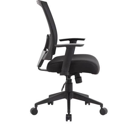 Boss B6706 Task Chair - Black Seat Color - Mesh Seat Material - Black Back Color - Black Frame Color - Nylon Frame Mater