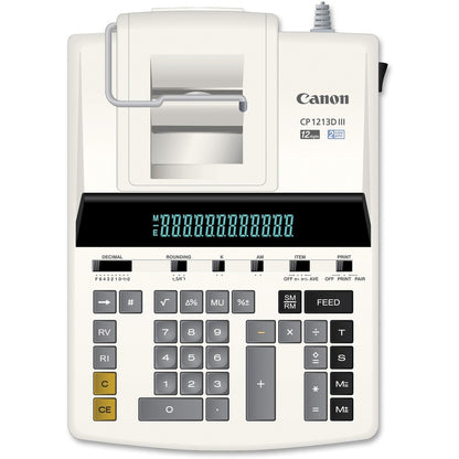 Canon CP1213DIII Desktop Printing Calculator - Dual Color Print - Dot Matrix - 4.8 lps - Ergonomic Design, Independent M