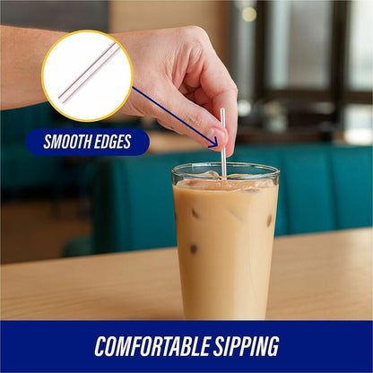 Genuine Joe 5-1/2" Plastic Stir Stick/Straws - 5.5" Length - Plastic - White - 1000/Box - 40 / Carton