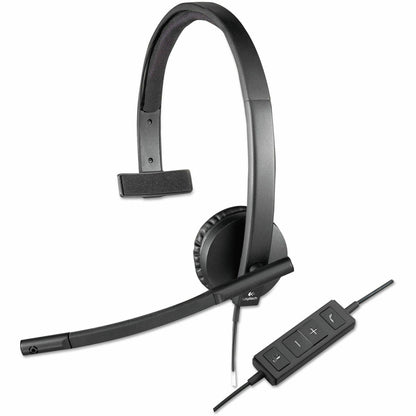 Logitech USB Headset Mono H570e - Mono - USB - Wired - 31.50 Hz to 20 kHz - Over-the-head - Monaural - Supra-aural