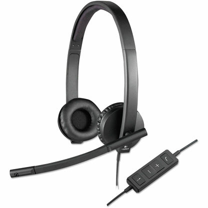 Logitech USB Headset Stereo H570e - Stereo - USB - Wired - 31.50 Hz to 20 kHz - Over-the-head - Binaural - Supra-aural