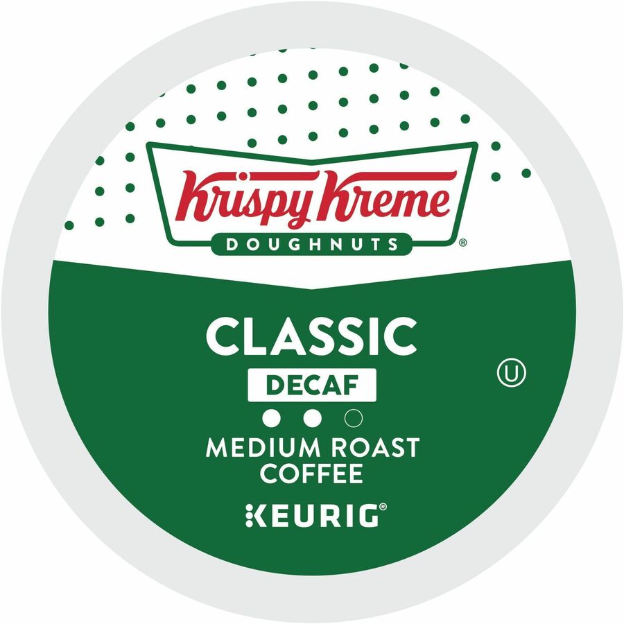 Krispy Kreme K-Cup Classic Decaf Coffee - Compatible with Keurig Brewer - Full - K-Cup - Decaf, Classic - Kosher - Decaf