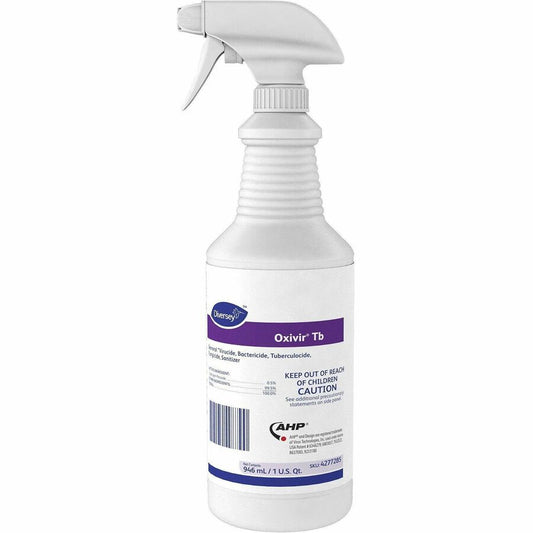 Diversey Oxivir Ready-to-use Surface Cleaner - For Hospital - Liquid - 32 fl oz (1 quart) - VOC-free, APE-free, Odorless