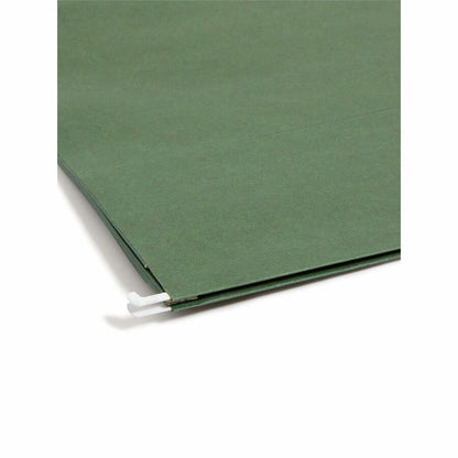 Smead Letter Recycled Hanging Folder - 8 1/2" x 11" - 3 1/2" Expansion - 11 pt. - Standard Green - 10 / Box