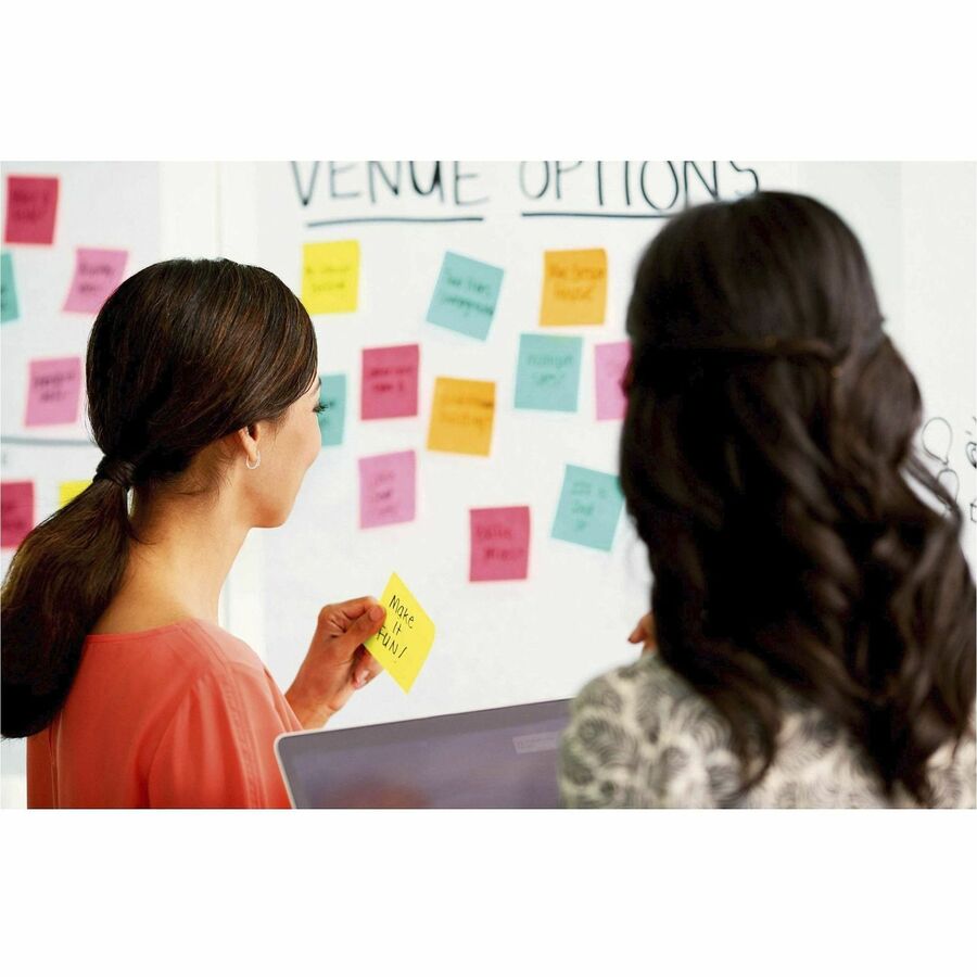 Post-it® Self-Stick Wall Pads - 20 Sheets - Plain - Stapled - 18.50 lb Basis Weight - 20" x 23" Sheet Size - White Paper
