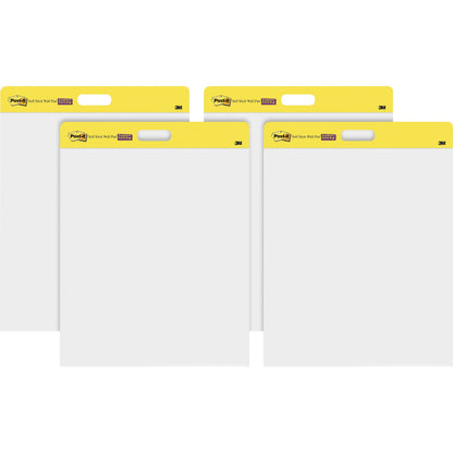 Post-it® Self-Stick Wall Pads - 20 Sheets - Plain - Stapled - 18.50 lb Basis Weight - 20" x 23" Sheet Size - White Paper