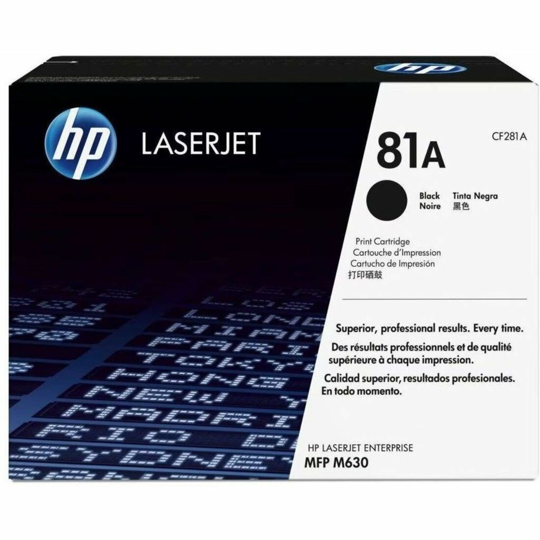 HP 81A Original Laser Toner Cartridge - Single Pack - Black - 1 Each - 10500 Pages