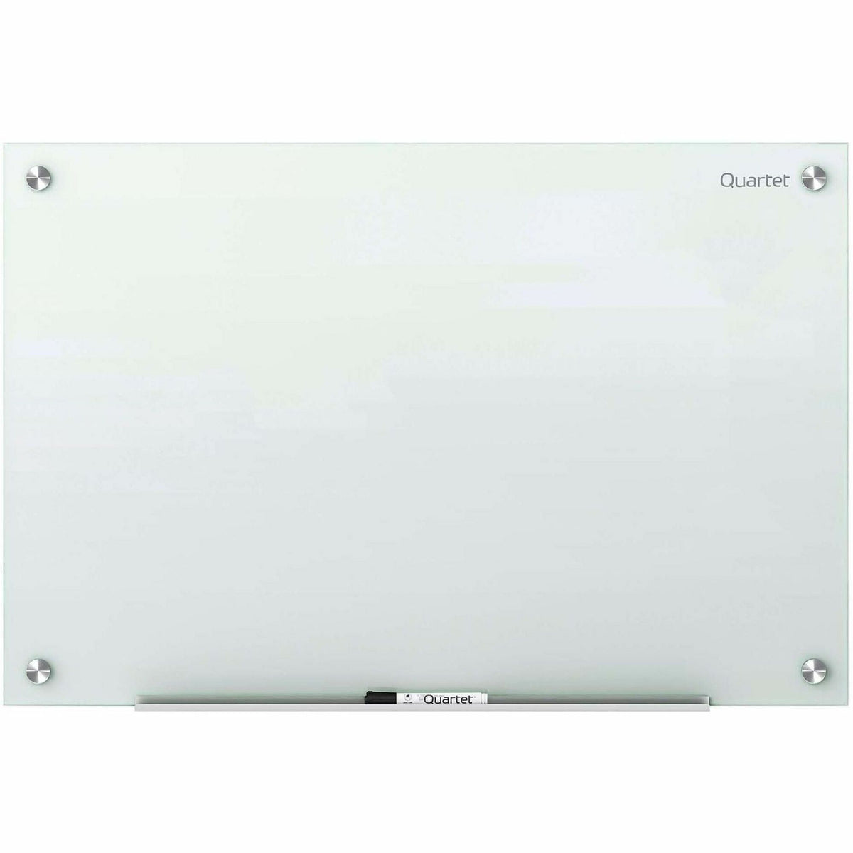 Quartet Infinity Glass Dry-Erase Whiteboard - 24" (2 ft) Width x 18" (1.5 ft) Height - White Tempered Glass Surface - Ho