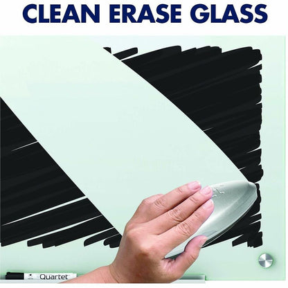 Quartet Infinity Glass Dry-Erase Whiteboard - 24" (2 ft) Width x 18" (1.5 ft) Height - White Tempered Glass Surface - Ho
