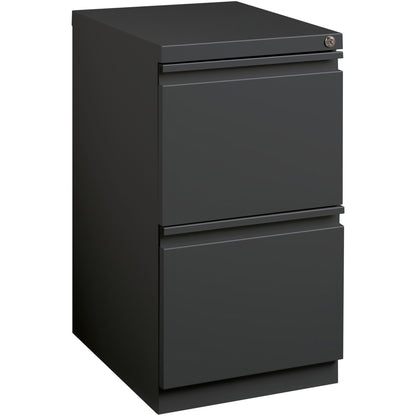 Lorell 20" File/File Mobile File Cabinet with Full-Width Pull - 15" Width x 19.9" Depth x 27.7" Height - 2 x Drawer(s) f