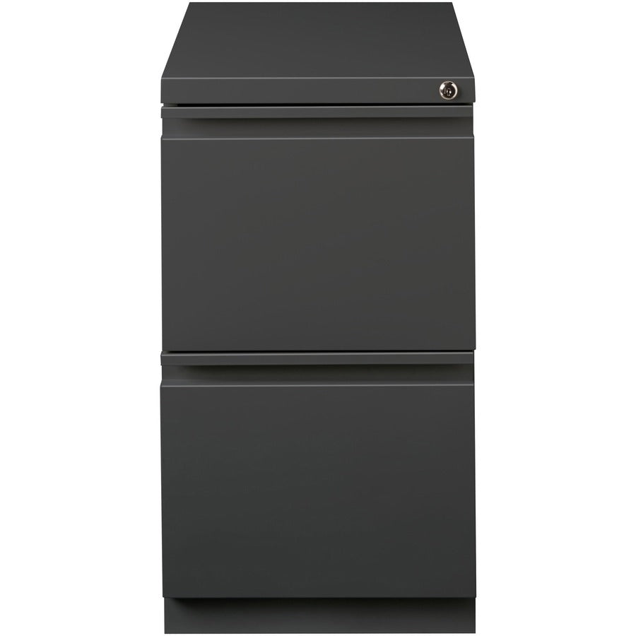 Lorell 20" File/File Mobile File Cabinet with Full-Width Pull - 15" Width x 19.9" Depth x 27.7" Height - 2 x Drawer(s) f