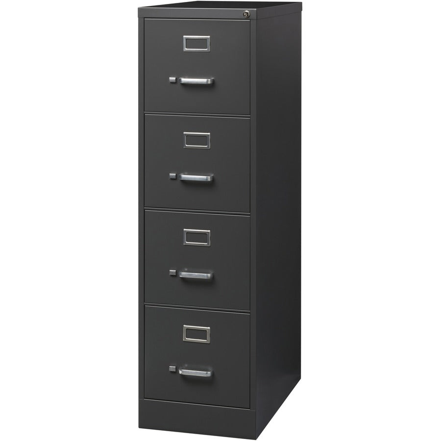 Lorell Fortress Series 26-1/2" Commercial-Grade Vertical File Cabinet - 15" Width x 26.5" Depth x 52" Height - 4 x Drawe