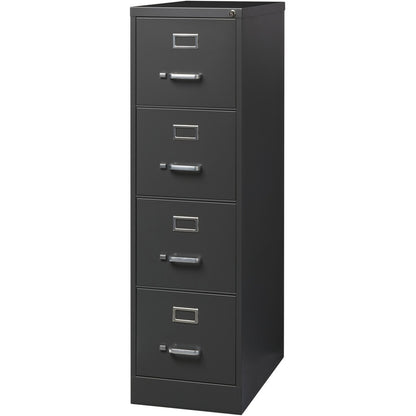Lorell Fortress Series 26-1/2" Commercial-Grade Vertical File Cabinet - 15" Width x 26.5" Depth x 52" Height - 4 x Drawe