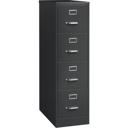Lorell Fortress Series 26-1/2" Commercial-Grade Vertical File Cabinet - 15" Width x 26.5" Depth x 52" Height - 4 x Drawe