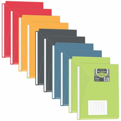 C-Line Full Tab Cut Letter File Jacket - 8 1/2" x 11" - 225 Sheets Capacity - 1" Expansion - 1" Fastener Capacity - 10 /